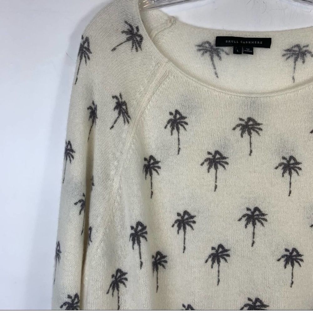 Skull Cashmere Zane Palm 100% Cashmere Sweater size M - Picture 5 of 11